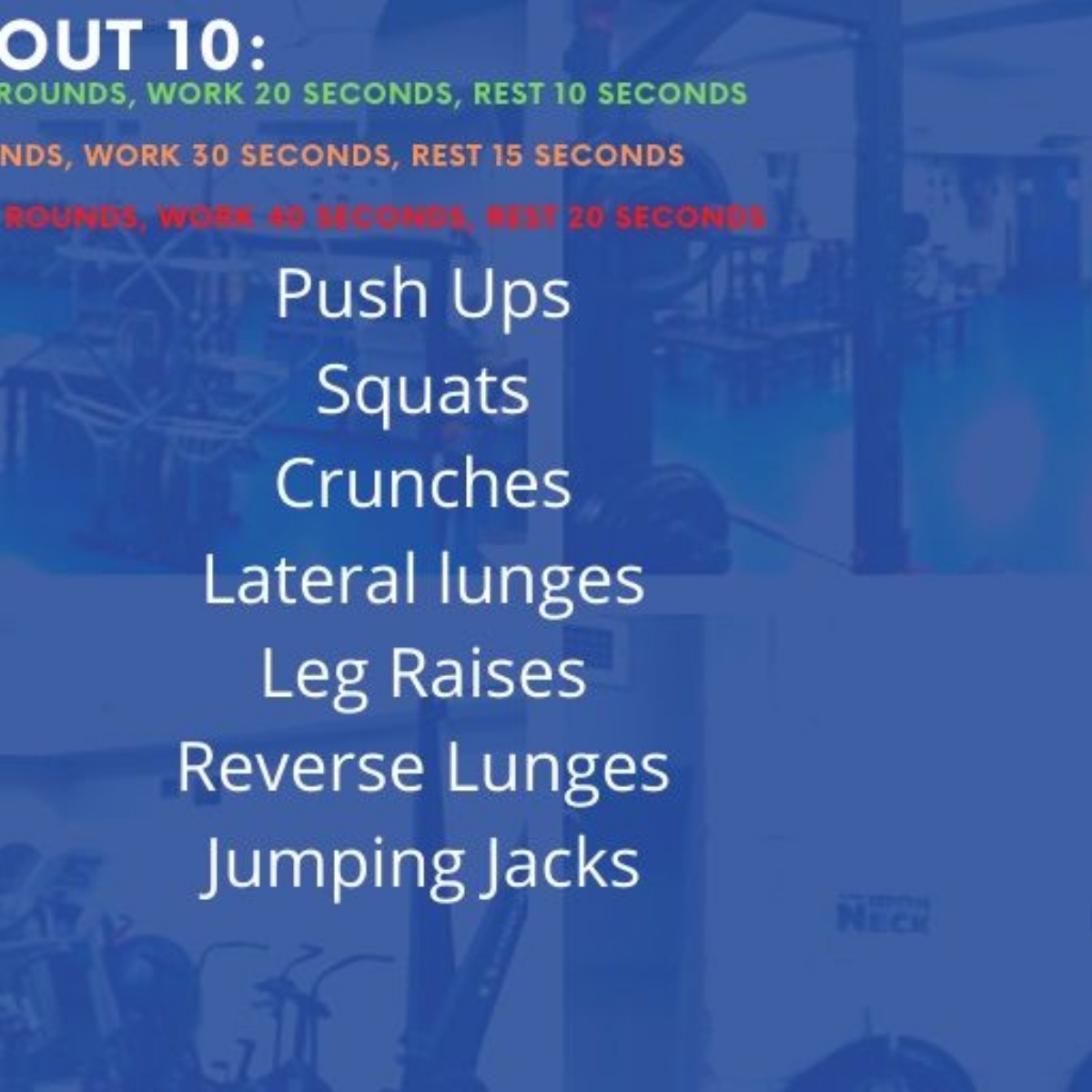 Sac Workout Routine ST ANDREW'S COLLEGE DUBLIN - Weekly Workout No 10